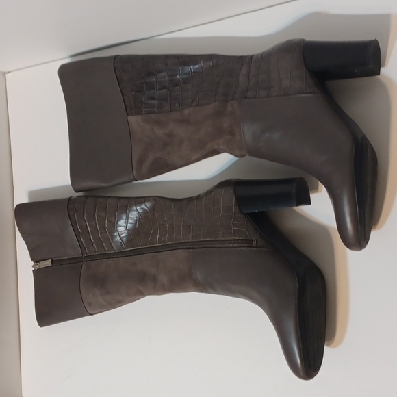 NEW IN BOX! Women's Grey Knee-High Boots Size 8M L@@K WOW! - Picture 4 of 16